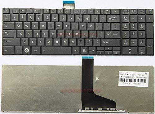 WISTAR Laptop Keyboard Compatible for Toshiba Satellite C850 C850D C845 C855 C855D C870 C875D C875 Series